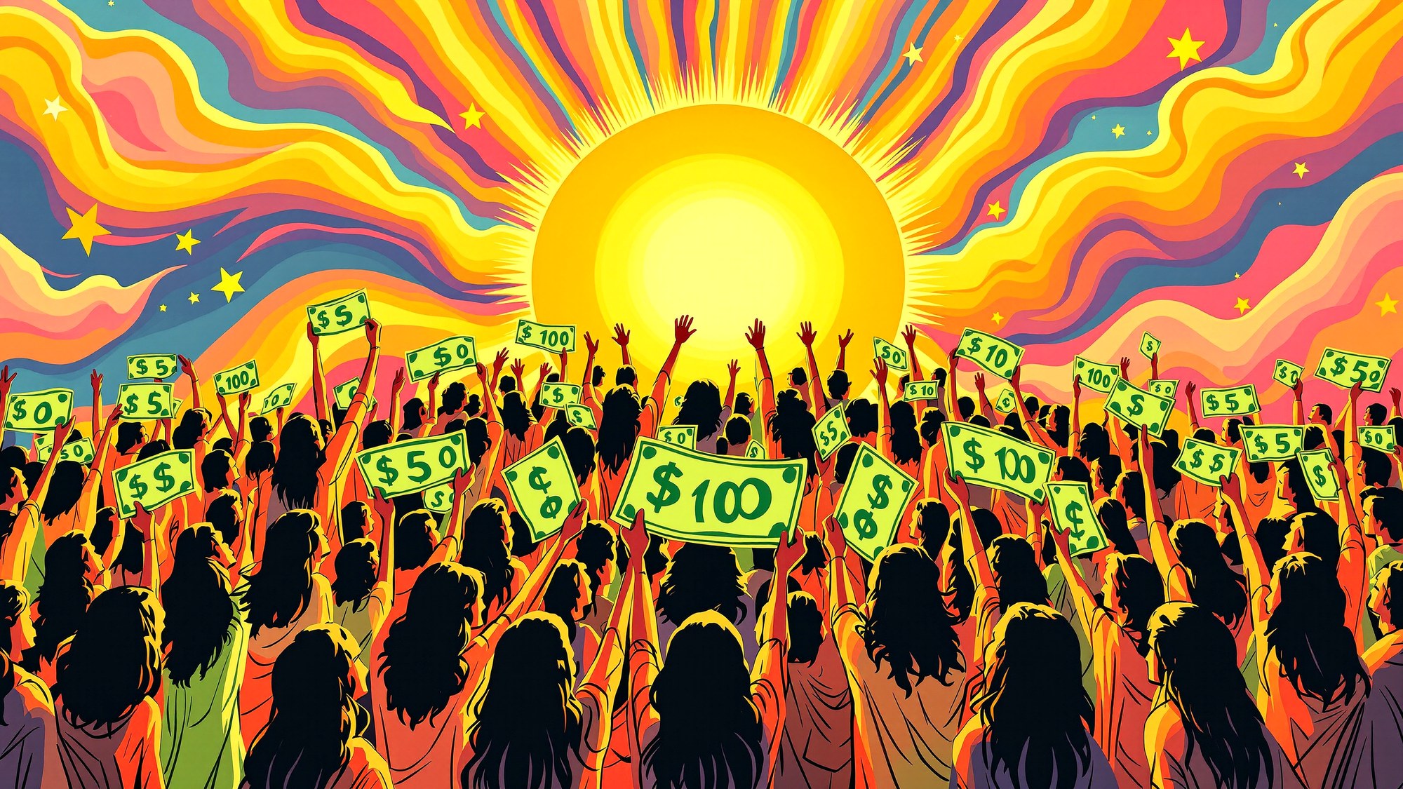 Hippie crowd
